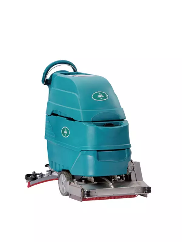 compact walk behind combination scrubber sweeper