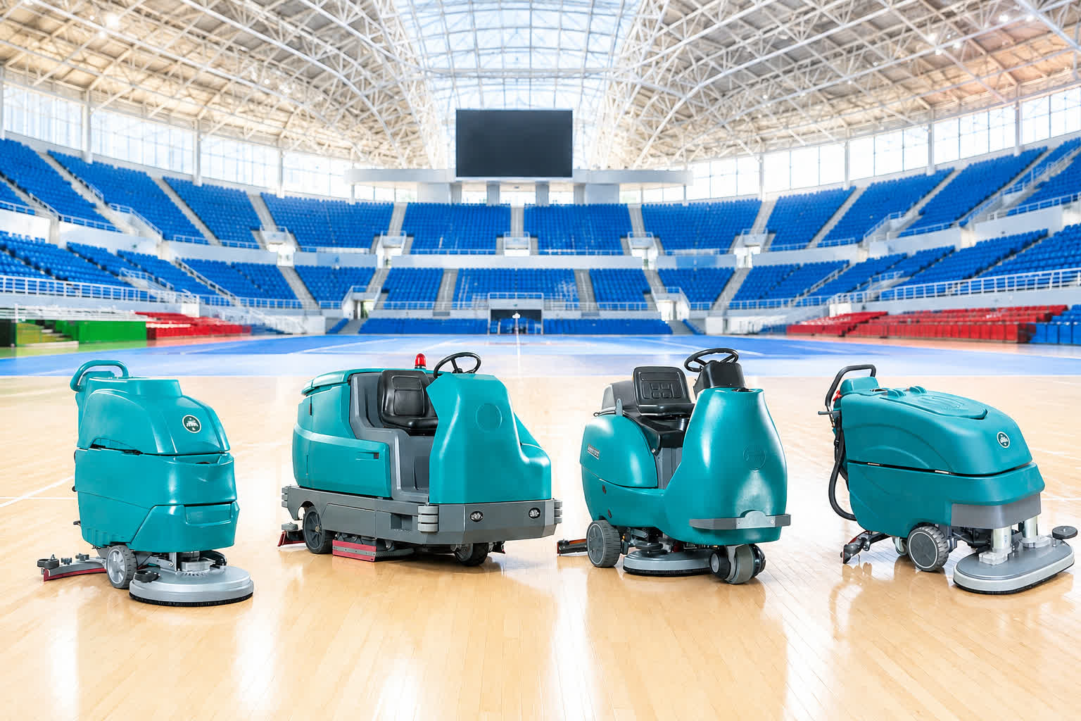 Jiechi floor scrubber for stadium cleaning Jiechi floor scrubber for stadium cleaning